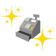 En kassaapparat för att illustrera betalningsmetoder på MGA-casinon