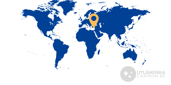 Världskarta med Cypern utmarkerat