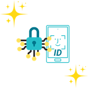 Hänglås för att illustrera säkerheten på casinon med BankID