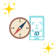 Kompass för att illustrera hur man hittar rätt casino med BankID